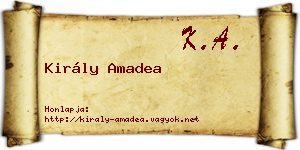 Király Amadea névjegykártya